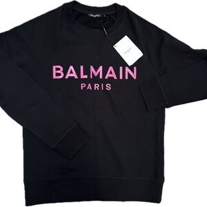 Balmain logo print sweater NWT